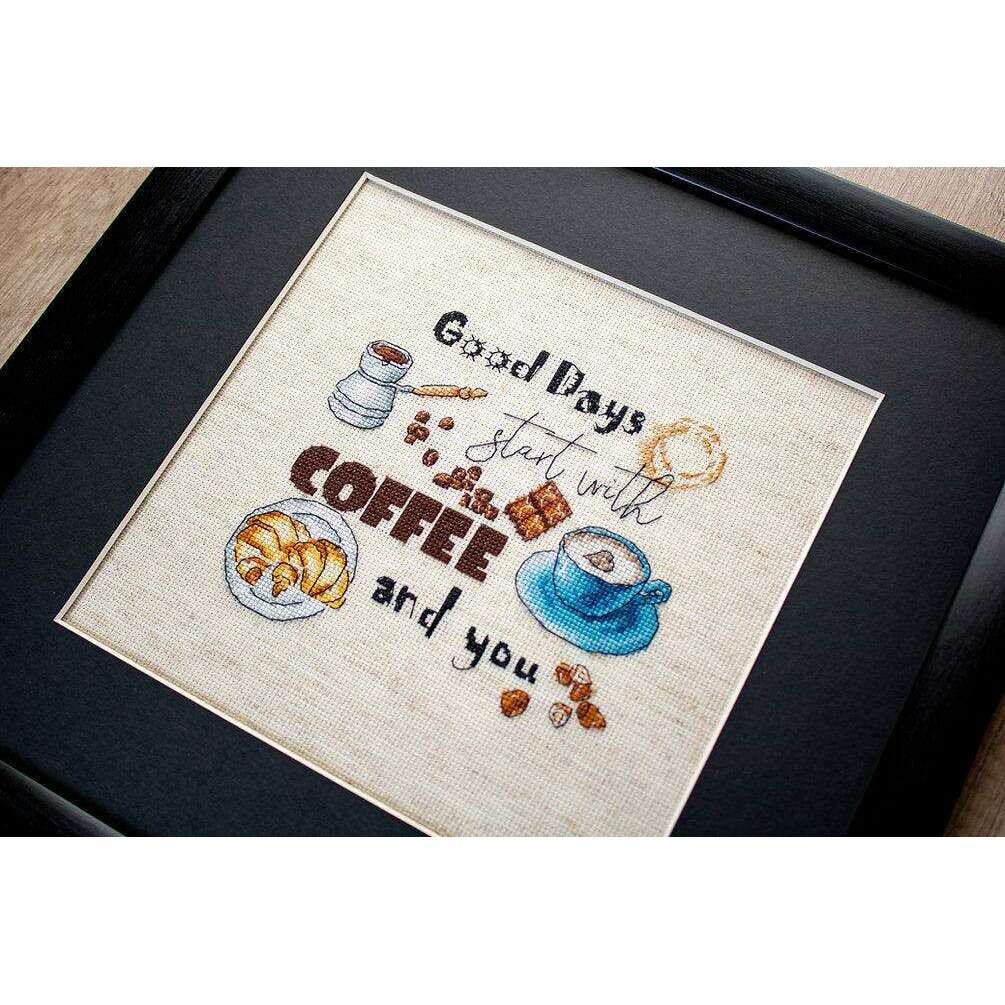 Counted Cross Stitch Kit Coffee Time Leti927