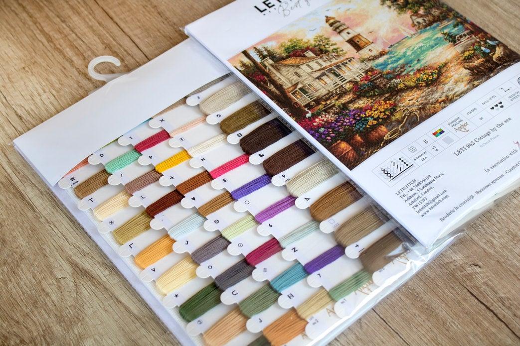 Counted Cross Stitch Kit Cottage by the sea Leti962