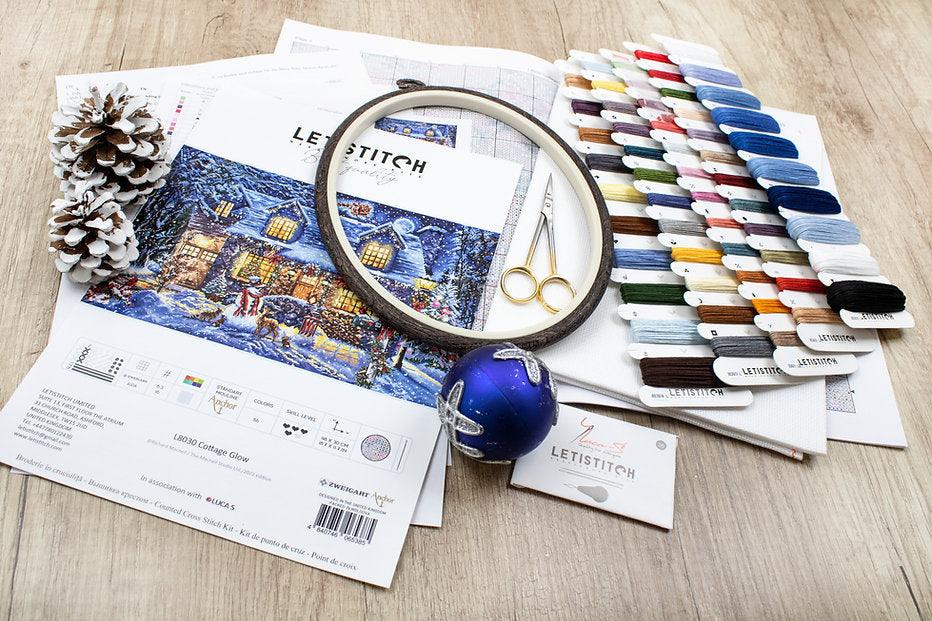 Counted Cross Stitch Kit Cottage Glow L8030