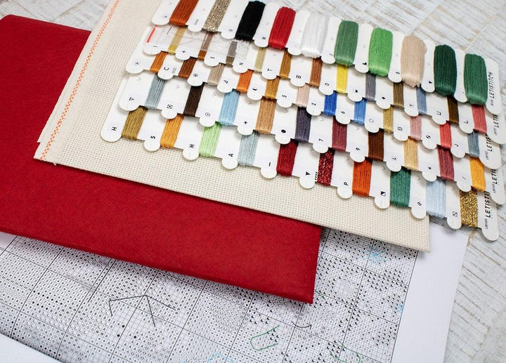 Counted Cross Stitch Kit Cozy Christmas Stocking L8010