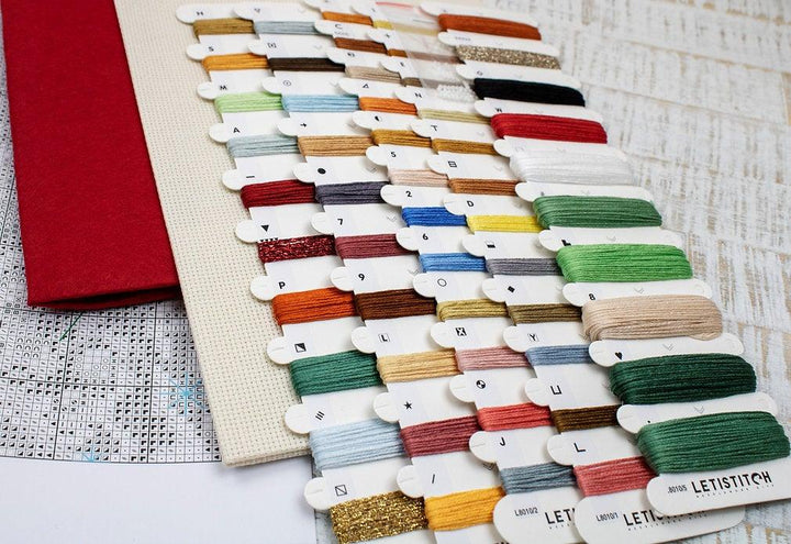 Counted Cross Stitch Kit Cozy Christmas Stocking L8010