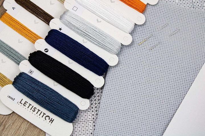 Counted Cross Stitch Kit Don't be a scaredy cat! L8039