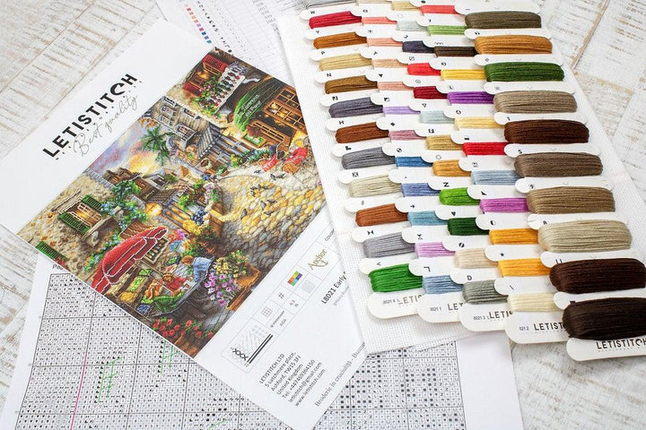 Counted Cross Stitch Kit Early Evening in Avola L8021