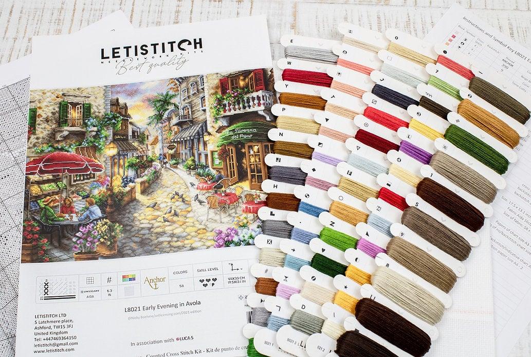 Counted Cross Stitch Kit Early Evening in Avola L8021