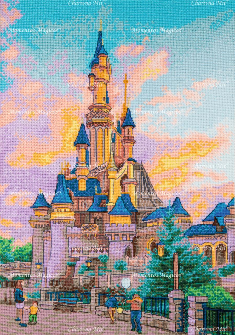 Counted cross stitch kit Fairy tale at sunset M-484C