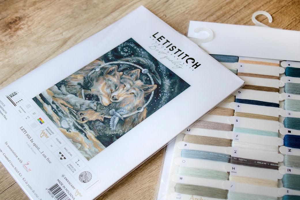 Counted Cross Stitch Kit In spirit I am free Leti955