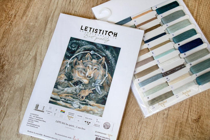 Counted Cross Stitch Kit In spirit I am free Leti955