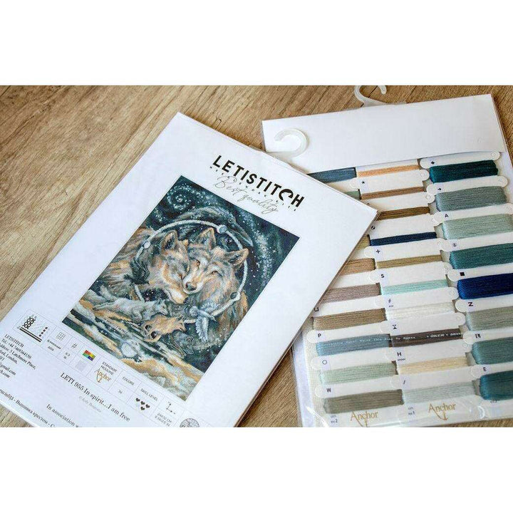 Counted Cross Stitch Kit In spirit I am free Leti955