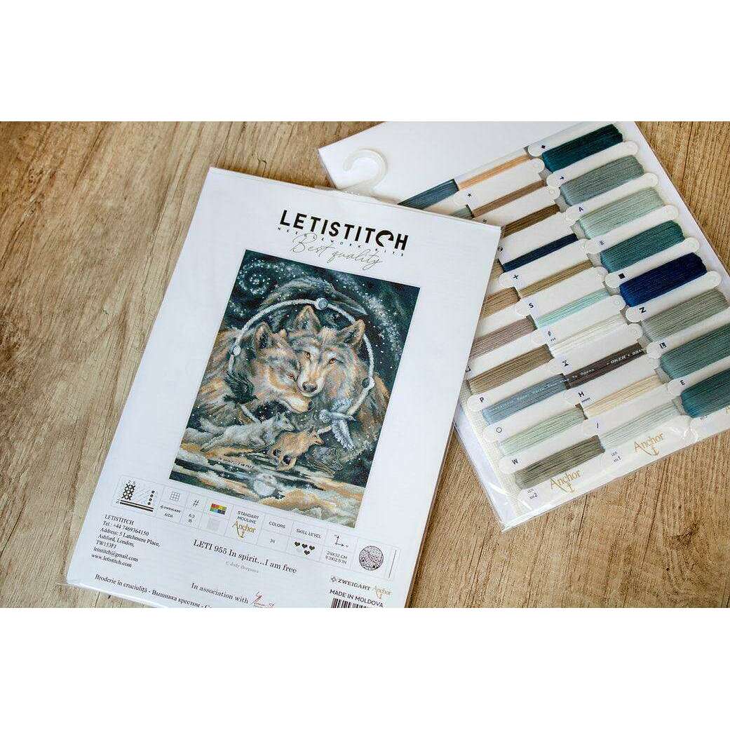 Counted Cross Stitch Kit In spirit I am free Leti955