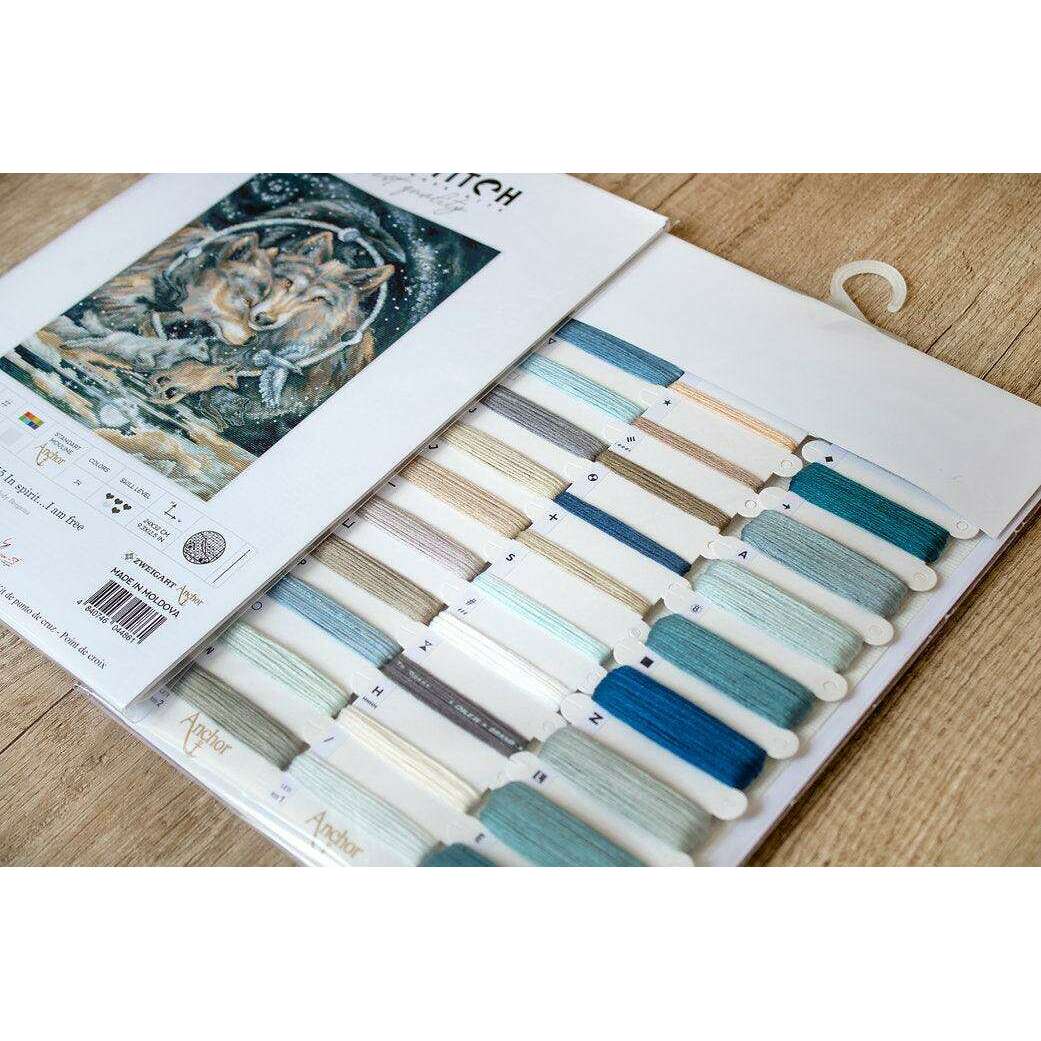 Counted Cross Stitch Kit In spirit I am free Leti955