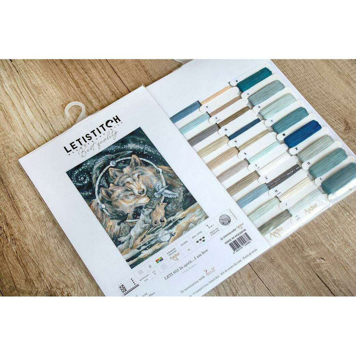 Counted Cross Stitch Kit In spirit I am free Leti955