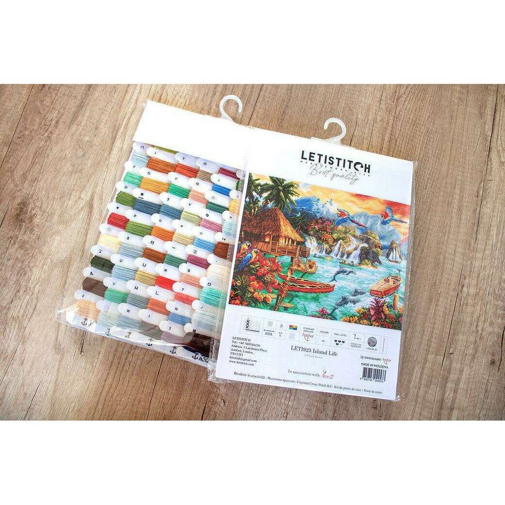 Counted Cross Stitch Kit Island Life Leti925