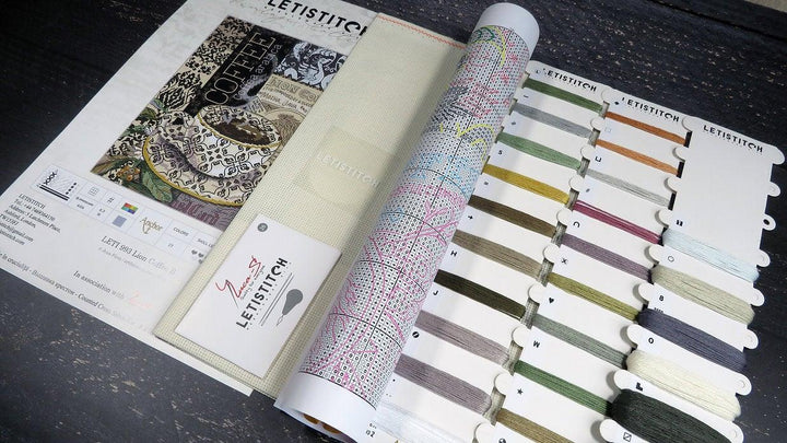 Counted Cross Stitch Kit Lion Coffee B Leti993