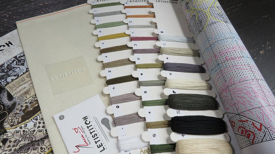 Counted Cross Stitch Kit Lion Coffee B Leti993