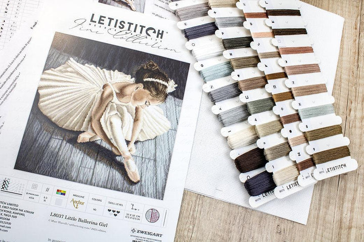 Counted Cross Stitch Kit Little Ballerina Girl L8037