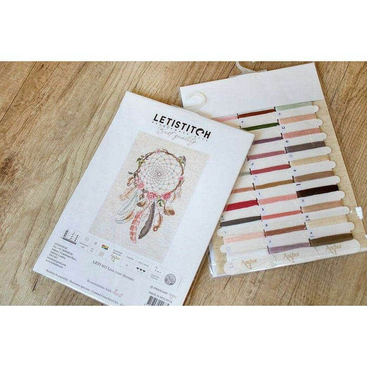 Counted Cross Stitch Kit Live your dreams Leti957