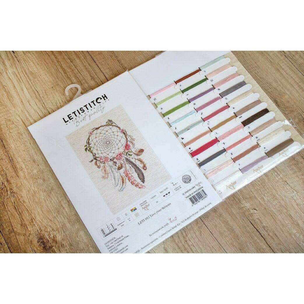 Counted Cross Stitch Kit Live your dreams Leti957