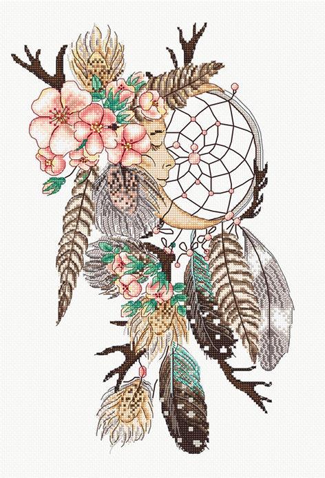 Counted Cross Stitch Kit Moon Dreams L8041