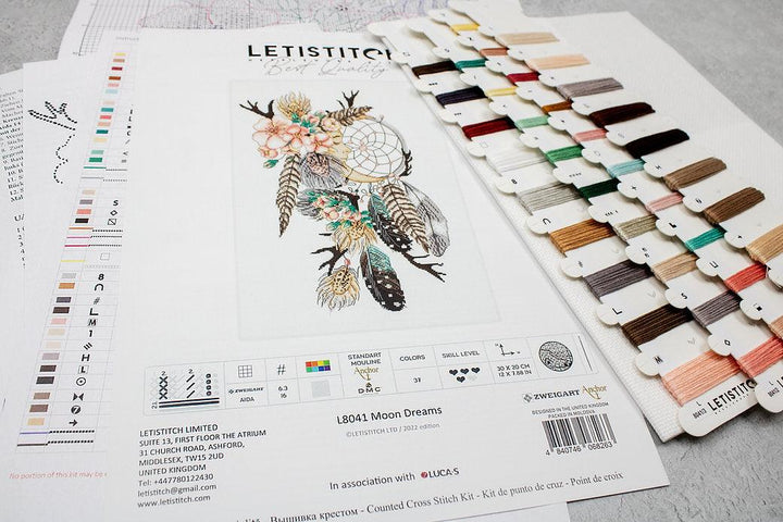 Counted Cross Stitch Kit Moon Dreams L8041