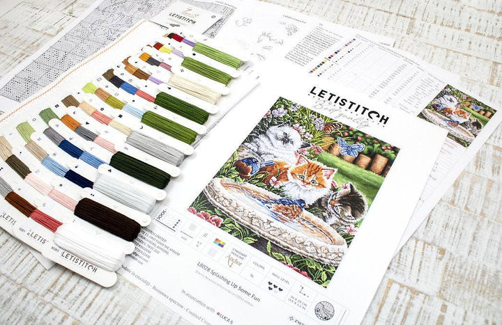 Counted Cross Stitch Kit Splashing up some fun L8028