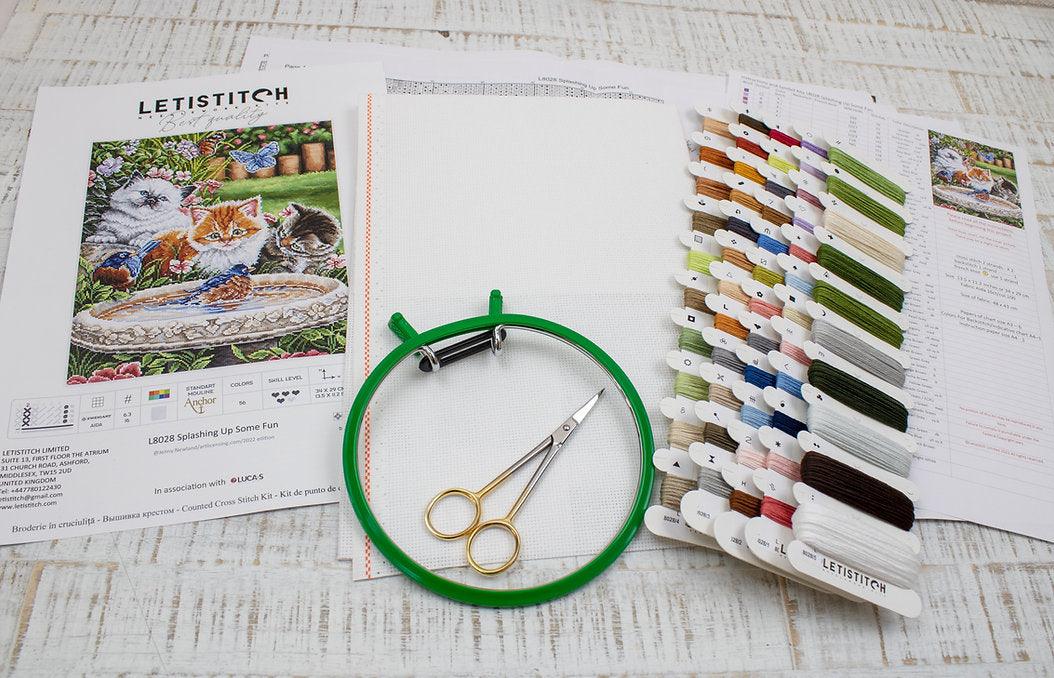 Counted Cross Stitch Kit Splashing up some fun L8028