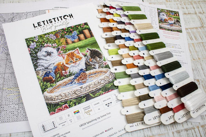 Counted Cross Stitch Kit Splashing up some fun L8028