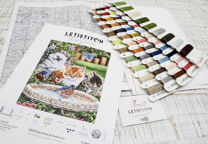 Counted Cross Stitch Kit Splashing up some fun L8028