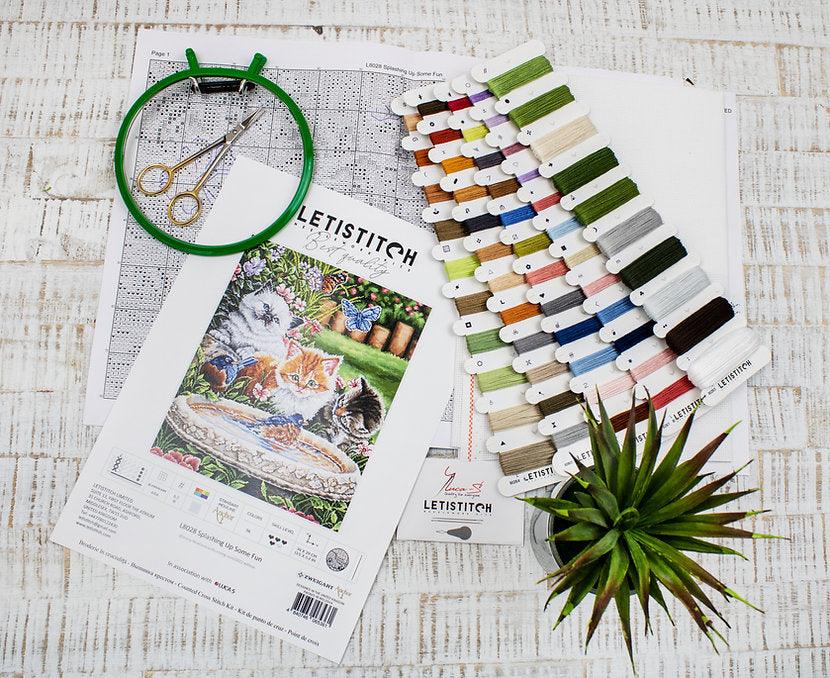 Counted Cross Stitch Kit Splashing up some fun L8028