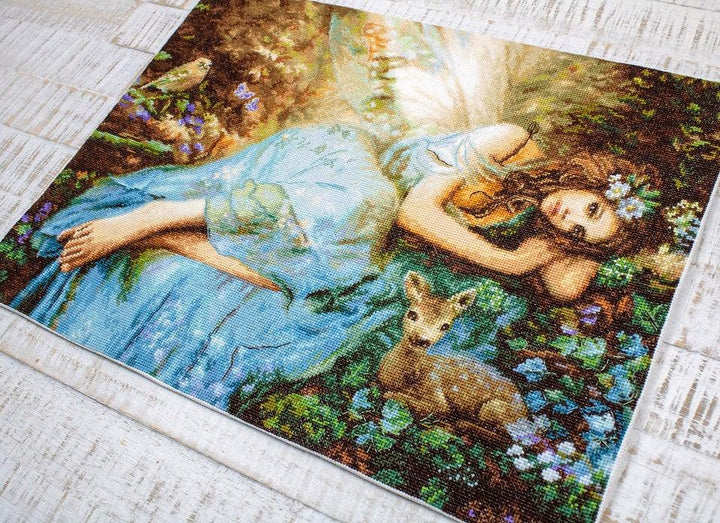 Counted Cross Stitch Kit Spring Fairy Leti960