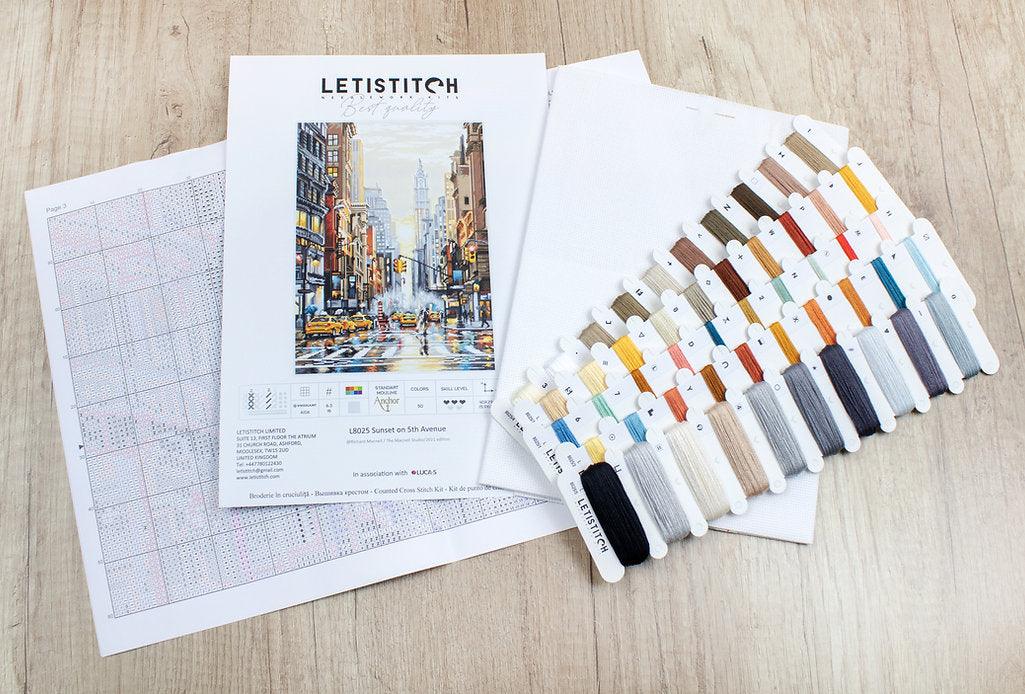 Counted Cross Stitch Kit Sunset on 5th Avenue L8025