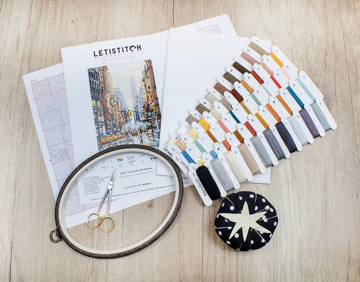 Counted Cross Stitch Kit Sunset on 5th Avenue L8025