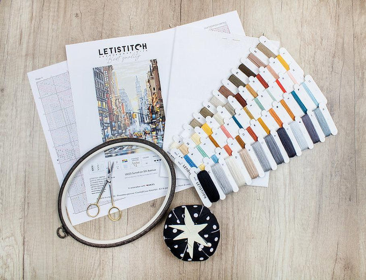 Counted Cross Stitch Kit Sunset on 5th Avenue L8025