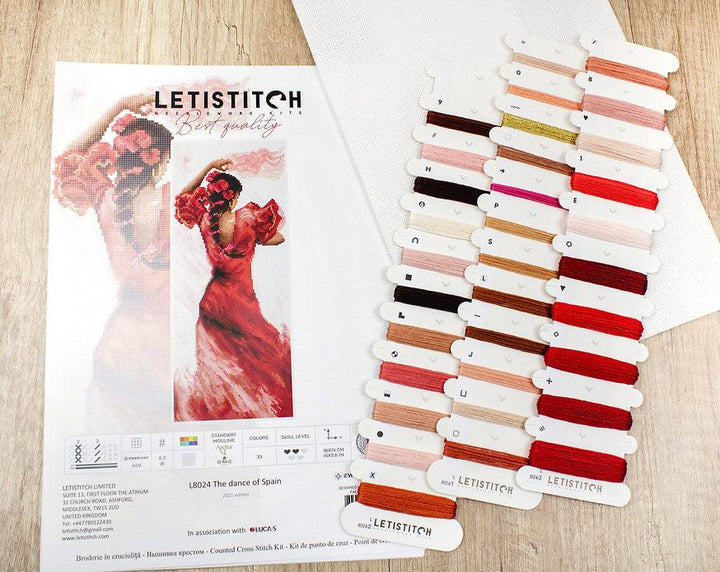 Counted Cross Stitch Kit The Dance of Spain L8024