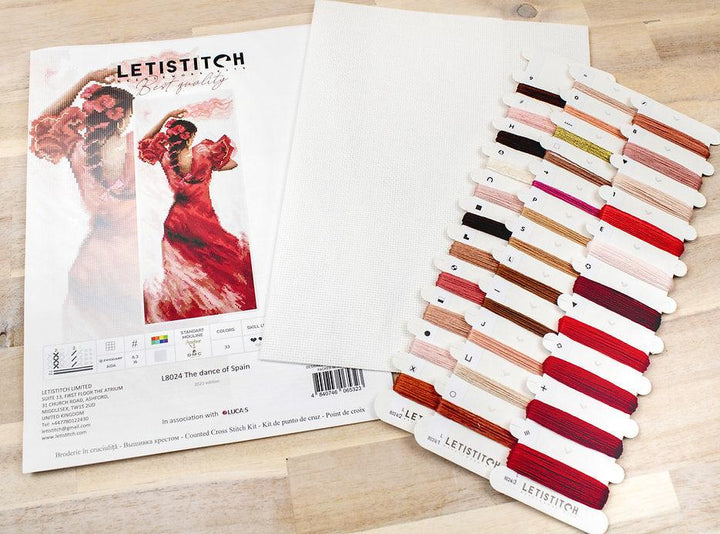 Counted Cross Stitch Kit The Dance of Spain L8024