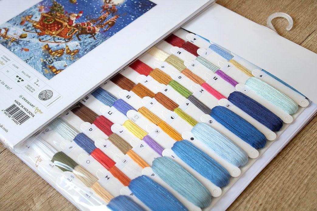 Counted Cross Stitch Kit The reindeers on their way! Leti958