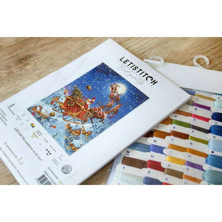 Counted Cross Stitch Kit The reindeers on their way! Leti958
