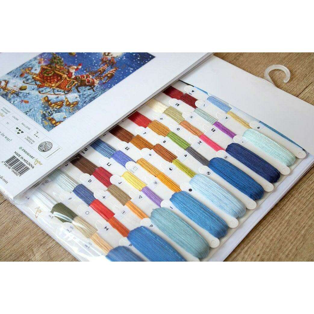 Counted Cross Stitch Kit The reindeers on their way! Leti958