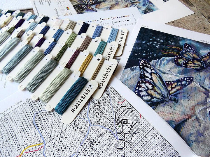 Counted Cross Stitch Kit Together We Are Magic Leti950