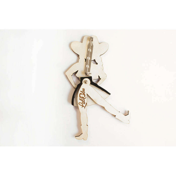 Country girl dancing Brooch by Laliblue 3