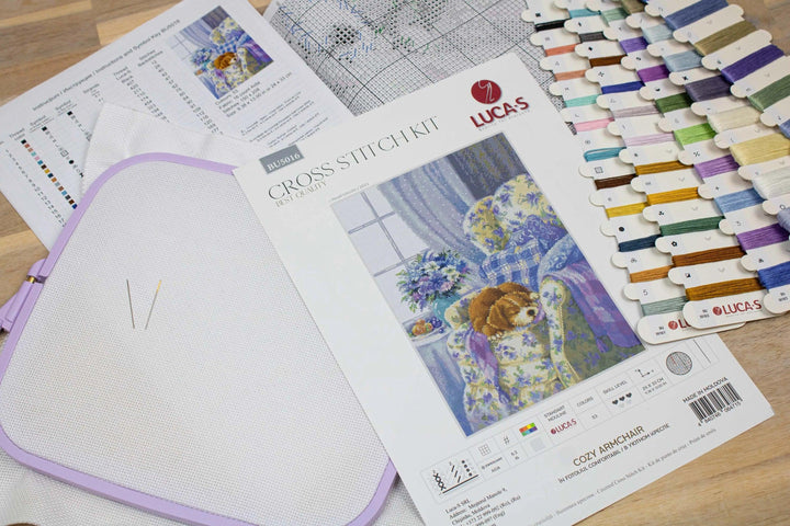 Cozy Armchair BU5016L Counted Cross-Stitch Kit