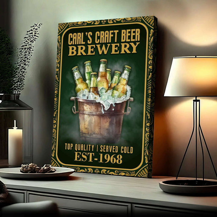 Craft Beer Brewery Sign