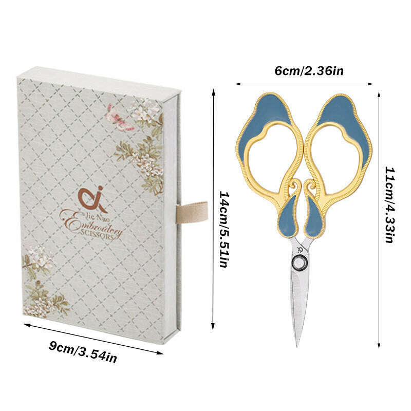 Craft Scissors for Felting & Embroidery Wizardi F07-M13-1-orange-green