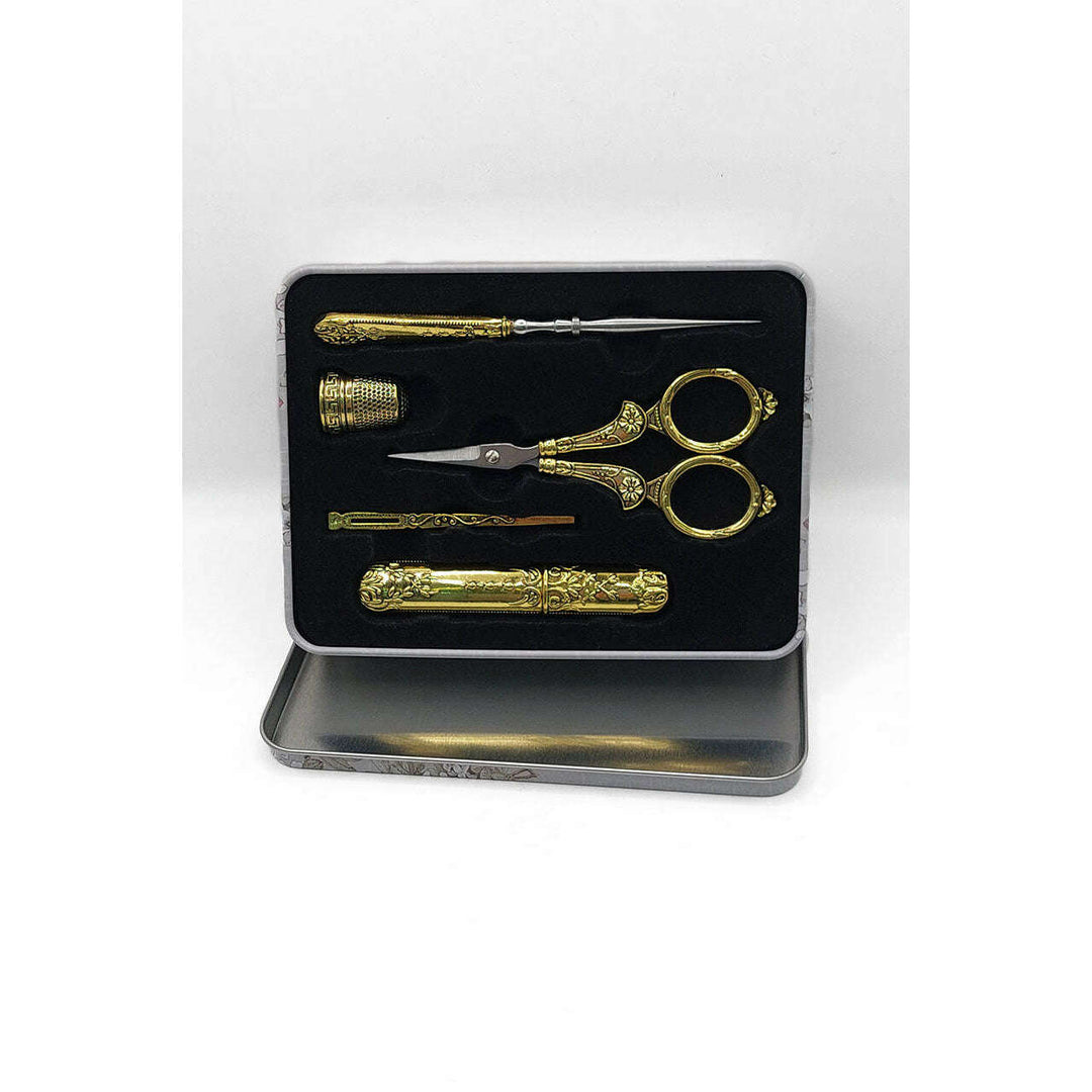 Craft Scissors for Felting & Embroidery Wizardi F07-M13-4-gold