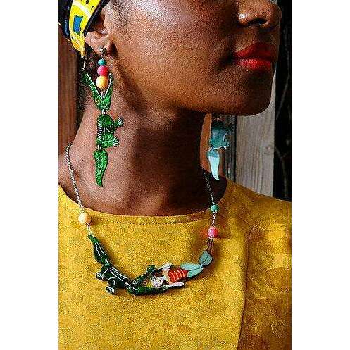 Crocodile Earrings by Laliblue - Quirks!