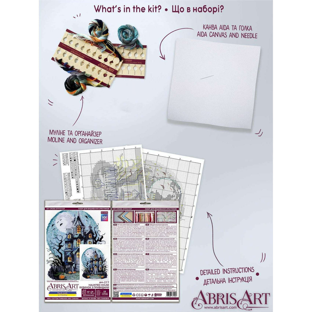 Cross-stitch kit - Haunted House AH-277