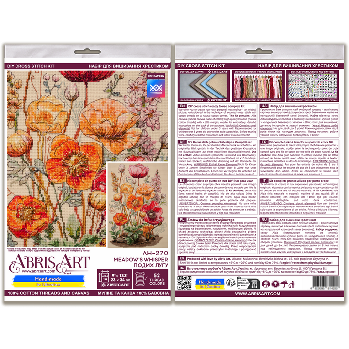 Cross-stitch kit - Meadow`s Whisper AH-270