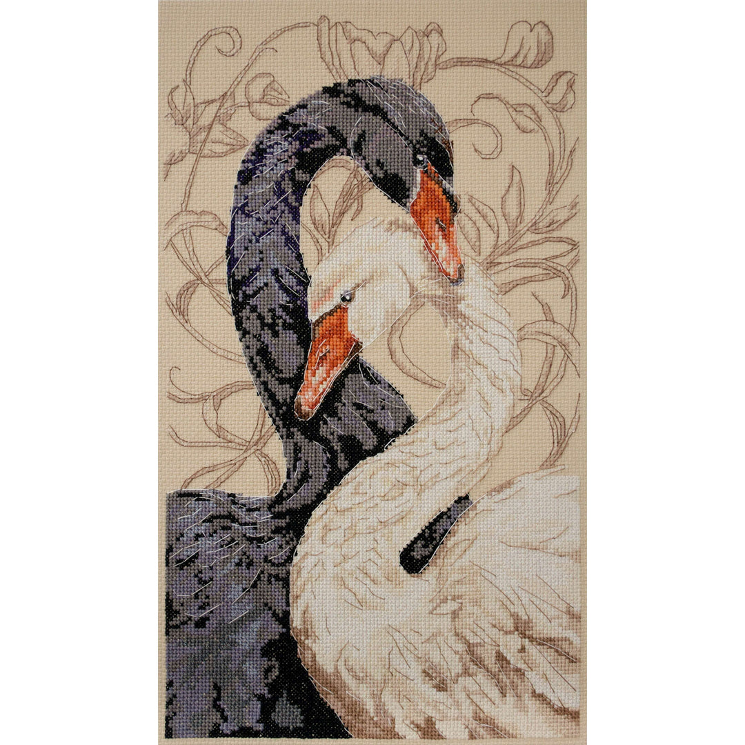 Cross-stitch kit - Swans of love AH-269