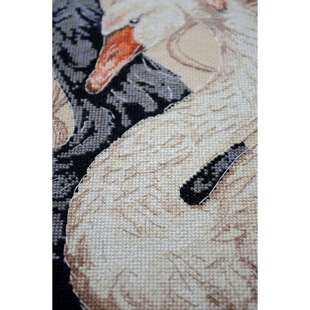 Cross-stitch kit - Swans of love AH-269