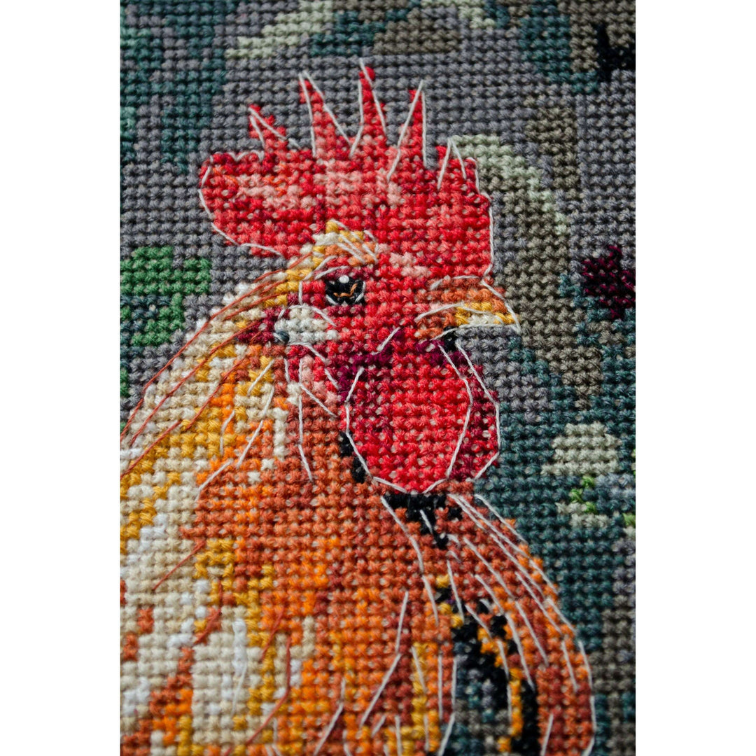 Cross-stitch kit - The Rooster in the Yard AH-268