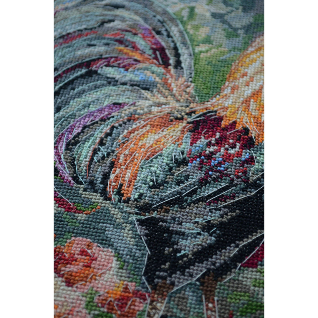 Cross-stitch kit - The Rooster in the Yard AH-268
